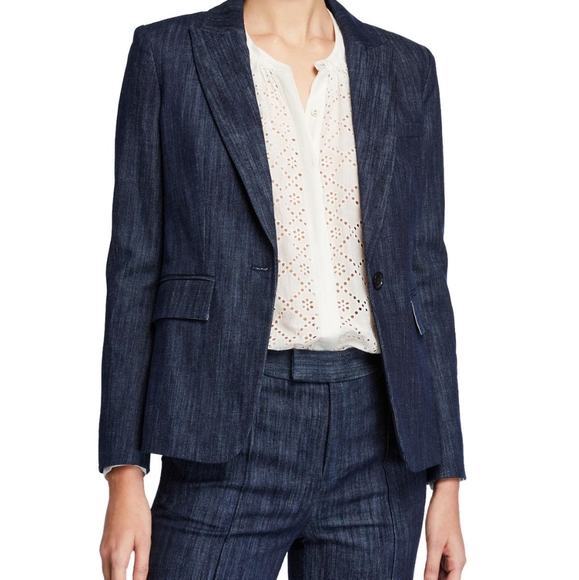 New Joie Anilah Denim Blazer 